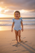 Baby Blue Gingham One Piece